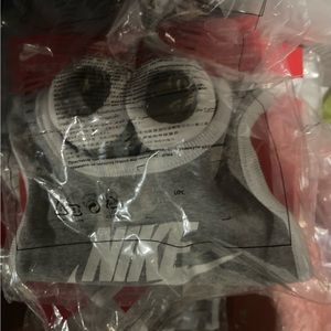 Nike baby bib and booties/socks